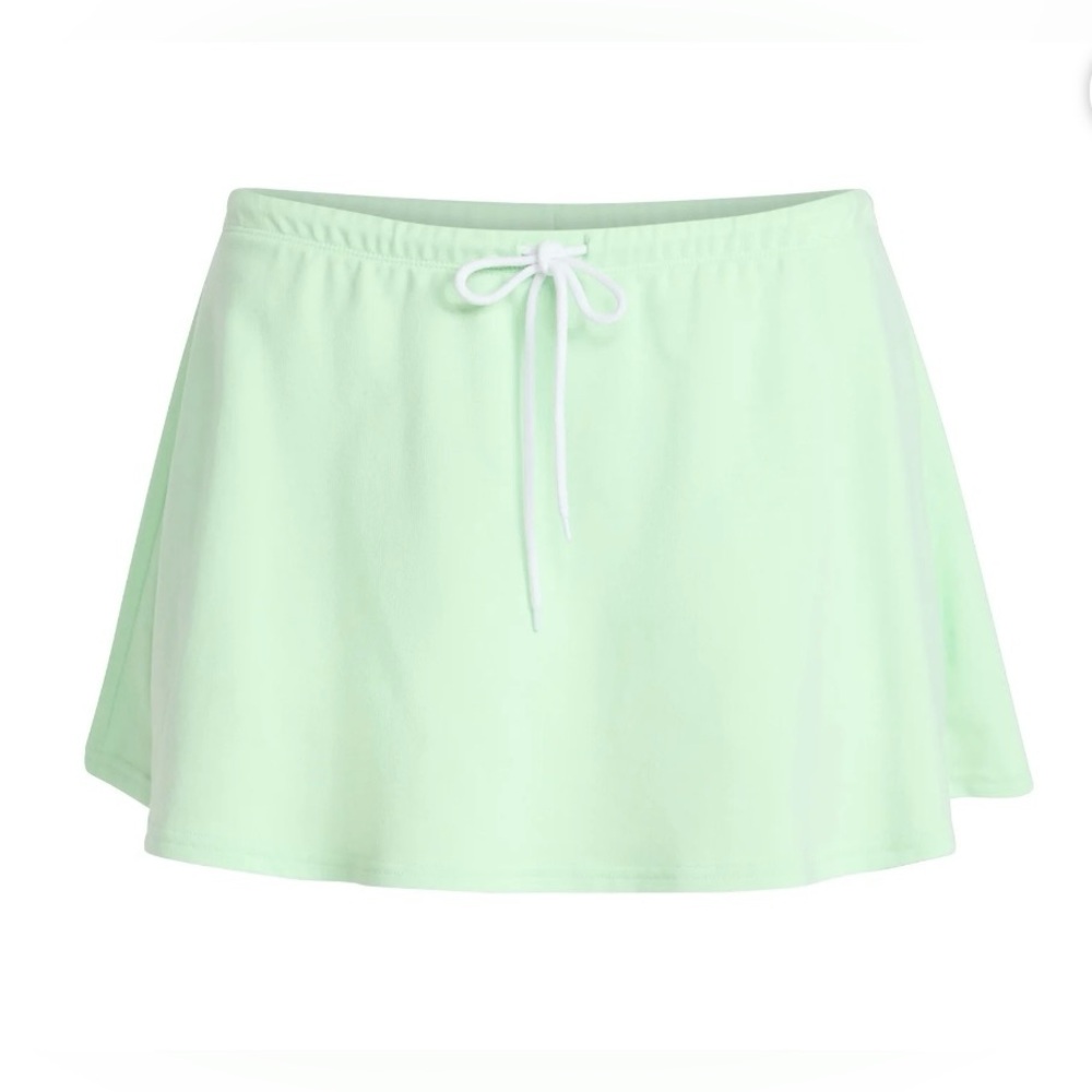 NWT No Boundaries Cozy Sleep Skort XXL 20 Lime Green Pajama Lounge‎ Shorts/Skort